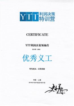 YTT利润决策特训营优秀义工