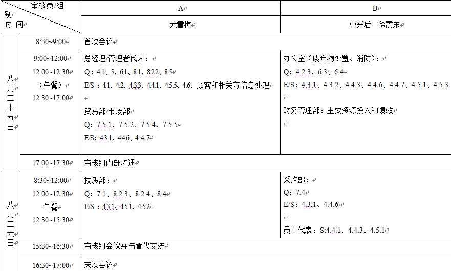 上海森垚工贸有限公司现场体系审核日程安排.jpg