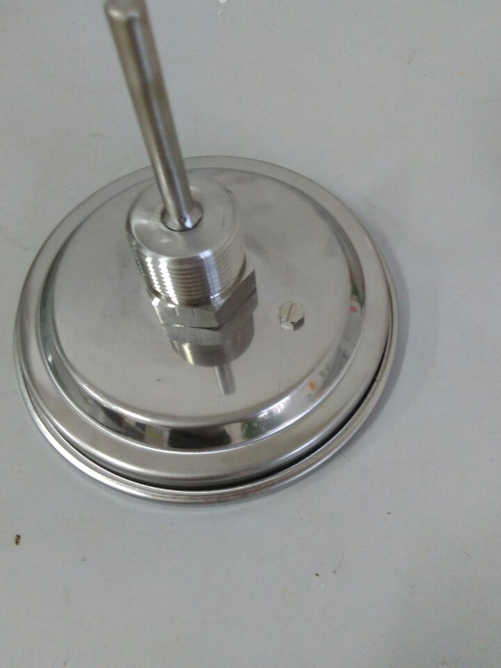 轴向型双金属温度计结构图介绍