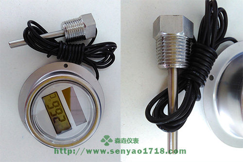 螺纹安装太阳能电子温度计成功案例