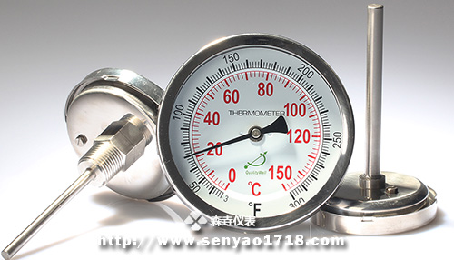 轴向型双金属温度计广泛应用于各个行业