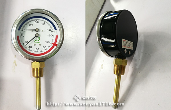 温度压力一体表表蒙上的红三角有什么作用？