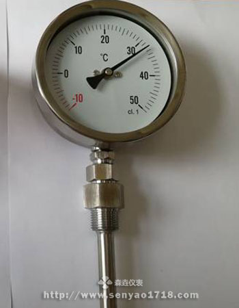 WSS-411双金属温度计可以接护套吗？