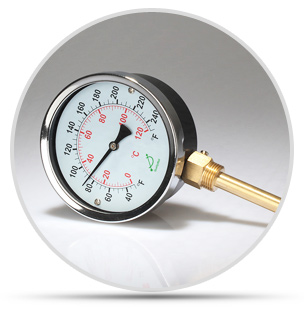 带BSP螺牙双金属温度计介绍