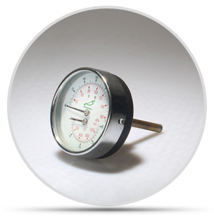 不锈钢可拆上盖圈温度压力一体表介绍