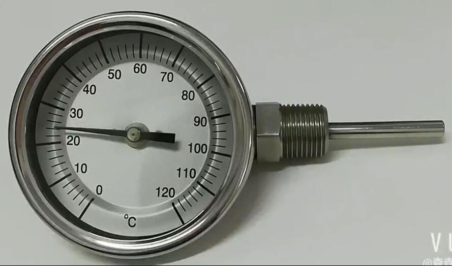 双金属温度计右接口安装