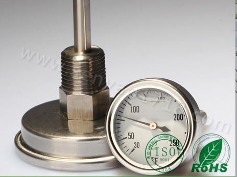 防震双金属温度计的工作原理是什么？