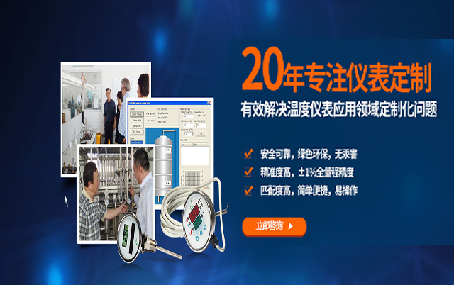20年专注仪表定制，有效解决温度计应用行业定制化问题